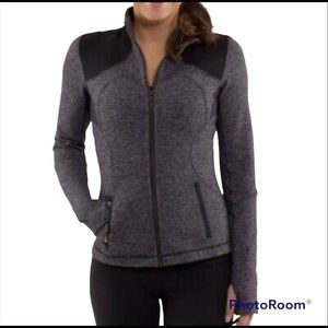 Lululemon Forme Jacket in Black Swan Herringbone Purple - Rare Conor